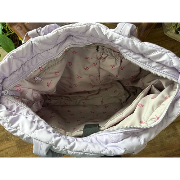 Betsey Johnson Quilted Heart Travel Tote Set - Picture 5 of 13